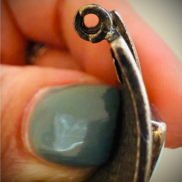 Sterling Silver Turquoise Watch Tips - Picture 9 of 10